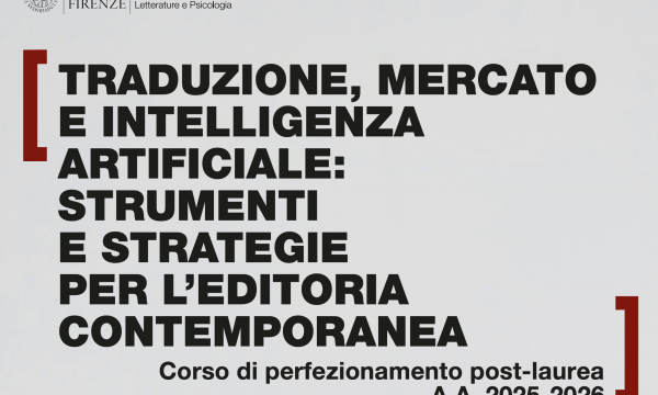 !! Nuovo Corso di Perfezionamento in Traduzione, mercato e intelligenza artificiale: strumenti e strategie per l'editoria contemporanea 